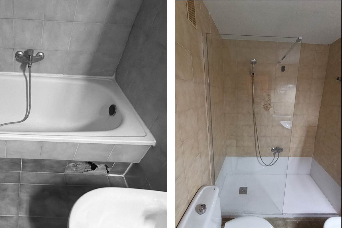 De bañera a plato de ducha: un cambio práctico y económico con Chispa & Clavo